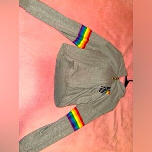 🌈 “Be You” Rainbow Zip-Up Hoodie 🌈
